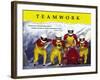 Teamwork-null-Framed Art Print