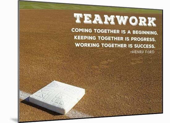 Teamwork-Sports Mania-Mounted Art Print