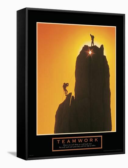 Teamwork-null-Framed Stretched Canvas