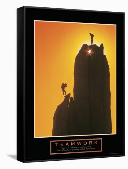 Teamwork-null-Framed Stretched Canvas