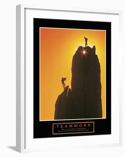 Teamwork-null-Framed Art Print