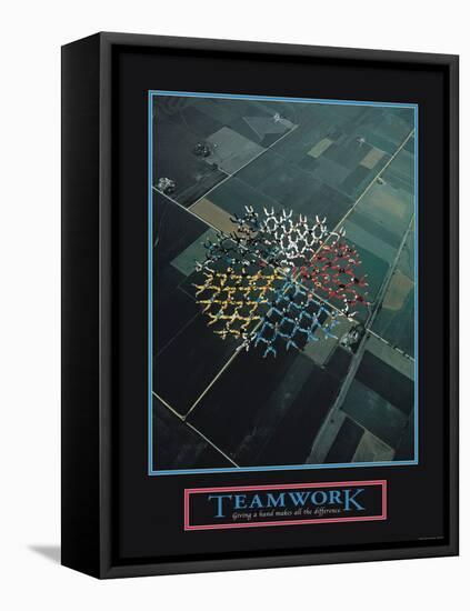 Teamwork-null-Framed Stretched Canvas