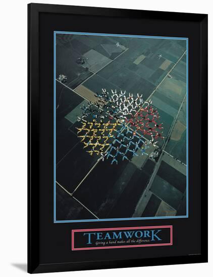 Teamwork-null-Framed Art Print