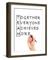 Teamwork-Pixelbliss-Framed Photographic Print