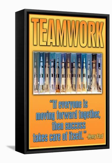 Teamwork-null-Framed Stretched Canvas