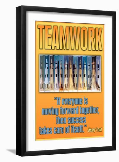 Teamwork-null-Framed Art Print