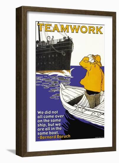 Teamwork-null-Framed Art Print