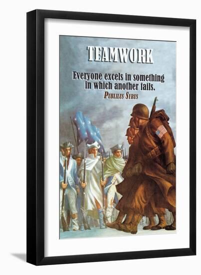 Teamwork-null-Framed Art Print