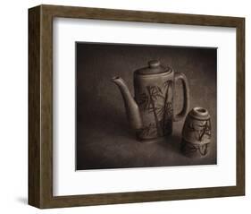 Teapot and Cups-Heather Jacks-Framed Giclee Print