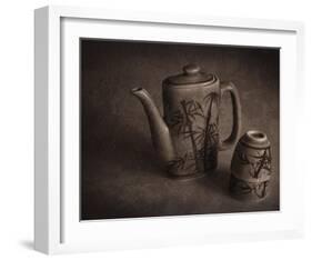 Teapot and Cups-Heather Jacks-Framed Giclee Print