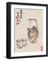 Teapot and Cups-Wang Zhen-Framed Giclee Print