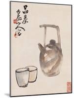 Teapot and Cups-Wang Zhen-Mounted Giclee Print