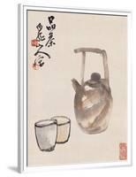 Teapot and Cups-Wang Zhen-Framed Premium Giclee Print
