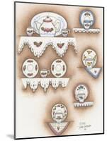 Teapot and Cups-Debbie McMaster-Mounted Giclee Print