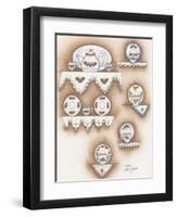 Teapot and Cups-Debbie McMaster-Framed Giclee Print