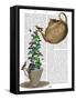 Teapot, Cup and Butterflies-Fab Funky-Framed Stretched Canvas