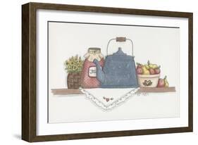 Teapot with Crock-Debbie McMaster-Framed Giclee Print