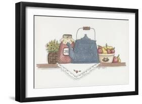 Teapot with Crock-Debbie McMaster-Framed Giclee Print