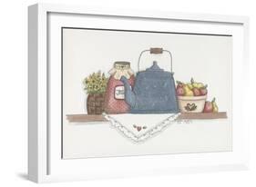 Teapot with Crock-Debbie McMaster-Framed Giclee Print