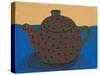 Teapot with Flowers-Dale Hefer-Stretched Canvas