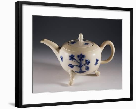 Teapot with Oriental-Inspired Floral Decorations, Ca 1740-null-Framed Giclee Print