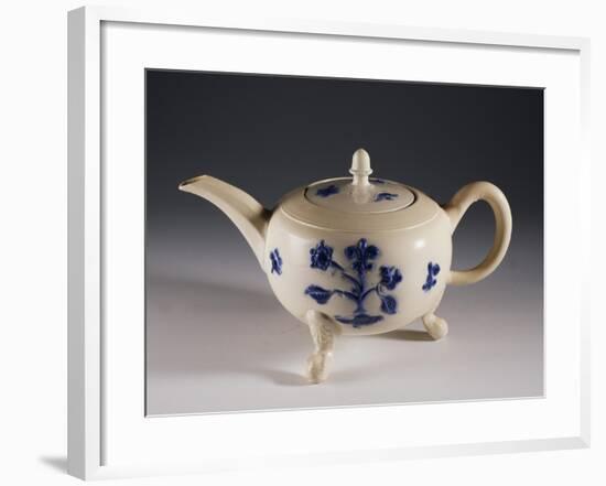 Teapot with Oriental-Inspired Floral Decorations, Ca 1740-null-Framed Giclee Print