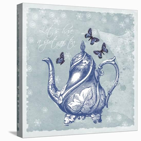 Teapot-Erin Clark-Stretched Canvas