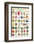 Teapots Collage-null-Framed Premium Giclee Print