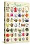 Teapots Collage-null-Stretched Canvas