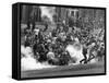 Tear Gas Disperses Crowd on Kent State University Commons-null-Framed Stretched Canvas