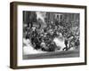 Tear Gas Disperses Crowd on Kent State University Commons-null-Framed Photo