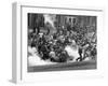 Tear Gas Disperses Crowd on Kent State University Commons-null-Framed Photo