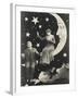 Tearful Paper Moon Sees Lover Fall from Sky-null-Framed Photographic Print