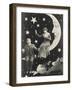 Tearful Paper Moon Sees Lover Fall from Sky-null-Framed Photographic Print