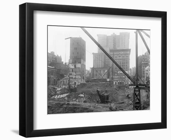 Tearing down Old Madison Square Garden-null-Framed Photographic Print