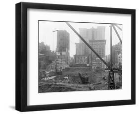 Tearing down Old Madison Square Garden-null-Framed Photographic Print