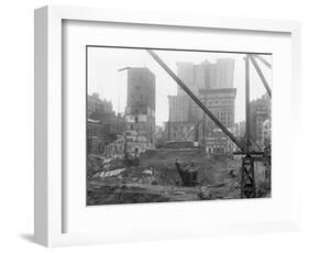 Tearing down Old Madison Square Garden-null-Framed Photographic Print