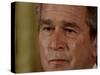 Tears Run Down President Bush's Face, Taking Part in a Medal of Honor Ceremony in the White House-null-Stretched Canvas