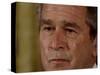 Tears Run Down President Bush's Face, Taking Part in a Medal of Honor Ceremony in the White House-null-Stretched Canvas