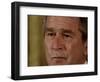 Tears Run Down President Bush's Face, Taking Part in a Medal of Honor Ceremony in the White House-null-Framed Photographic Print