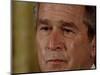 Tears Run Down President Bush's Face, Taking Part in a Medal of Honor Ceremony in the White House-null-Mounted Photographic Print