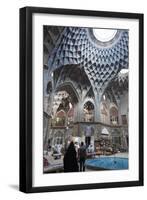 Teashop in a Khan, Bazar, Kashan, Iran, Western Asia-Eitan Simanor-Framed Photographic Print