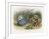 Teasing a Butterfly-Richard Doyle-Framed Art Print