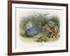 Teasing a Butterfly-Richard Doyle-Framed Art Print