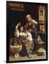 Teasing the Baby-Pietro Saltini-Framed Premium Giclee Print