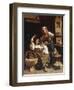 Teasing the Baby-Pietro Saltini-Framed Premium Giclee Print