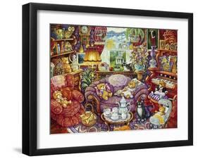 Teatime for Teddy-Bill Bell-Framed Giclee Print