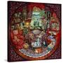 Teatime for Teddy-Bill Bell-Stretched Canvas