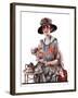 "Teatime,"July 7, 1923-Pearl L. Hill-Framed Giclee Print