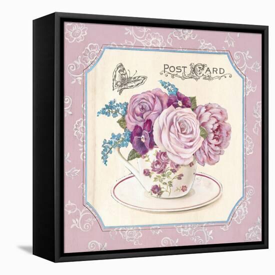 Teatime Roses-Stefania Ferri-Framed Stretched Canvas